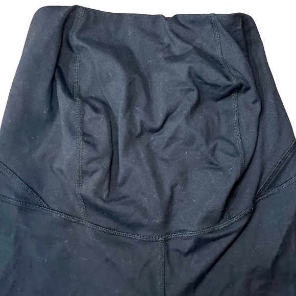 PattyBoutik Maternity Black Capri Leggings Over Belly Size Small - Picture 2 of 5